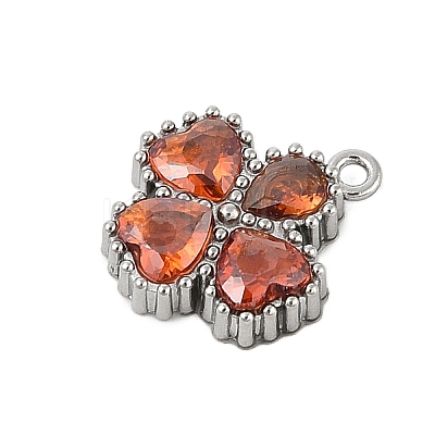 304 Stainless Steel Rhinestone Pendants STAS-E547-06C-P-1