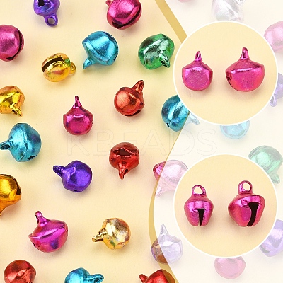 200Pcs 2 Styles Aluminum Bell Charms FIND-FS0003-80-1