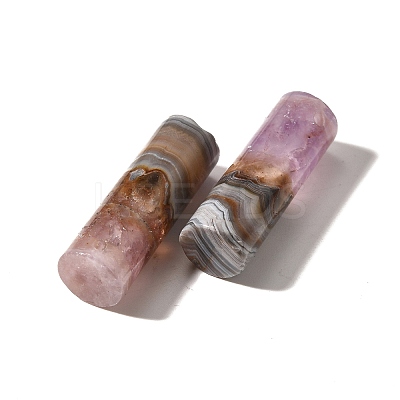 Natural Amethyst Lace Agate Pendants G-A244-08A-1