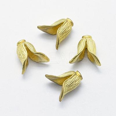 Brass Bead Caps KK-K186-47C-RS-1
