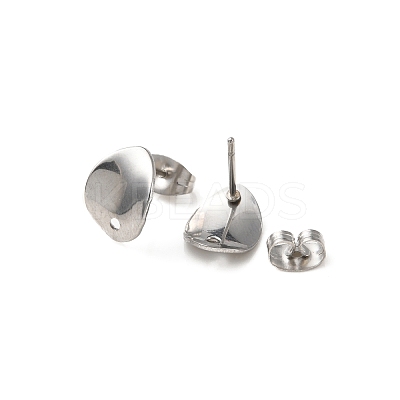 Non-Tarnish 304 Stainless Steel Stud Earring Findings STAS-K254-04P-1