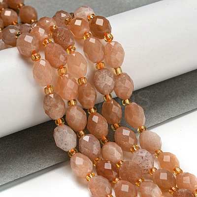 Natural Sunstone Beads Strands G-N342-59-1