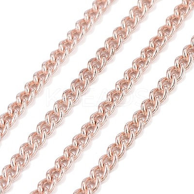Brass Twisted Chains CHC010Y-RG-1