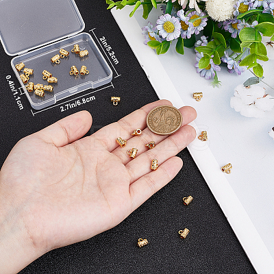 30Pcs Brass Tube Bails KK-BBC0015-15-1