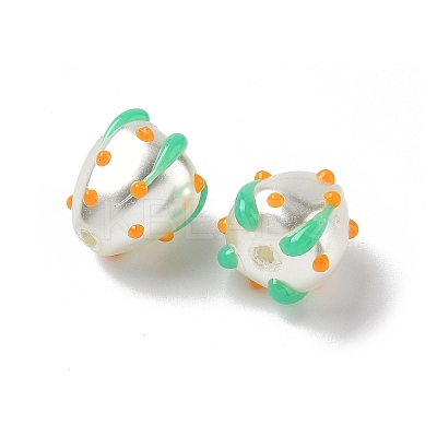 Baking Paint Baking Paint Glass Beads LAMP-Z014-02A-1