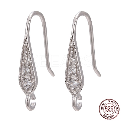 Anti-Tarnish Rhodium Plated 925 Sterling Silver STER-L054-16P-1