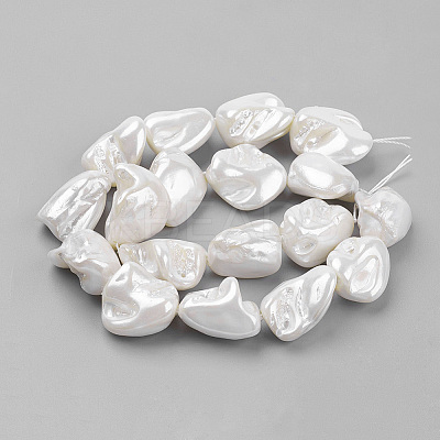 Shell Pearl Beads Strands X-BSHE-K010-08A-1
