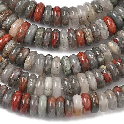 Natural African Bloodstone Beads Strands G-G329-A02-3x8mm-1