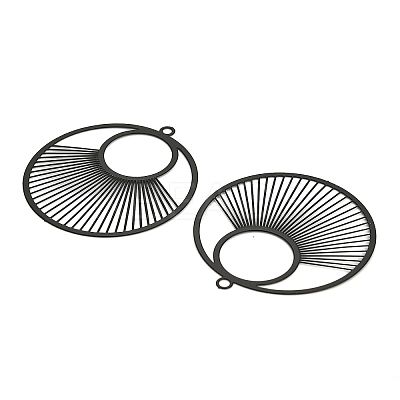 Spray Painted 430 Stainless Steel Pendants STAS-Z116-14-1