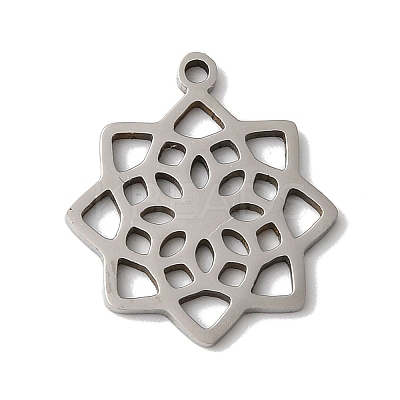 Non-Tarnish 5Pcs 201 Stainless Steel Pendants STAS-Z068-02P-02-1