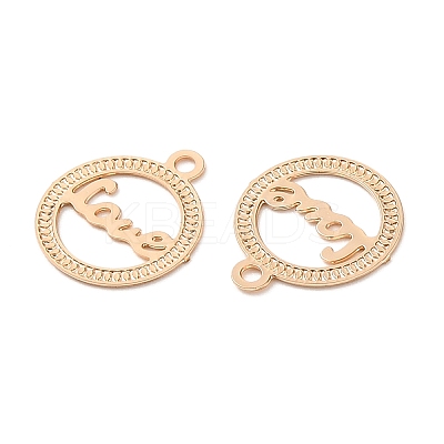 Long-Lasting Plated Brass Filigree Charms KK-K336-03KCG-1