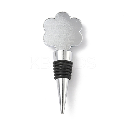 Alloy with Epoxy Wine Bottle Stoppers Cabochon Settings LS-AJEW-G007-01A-1