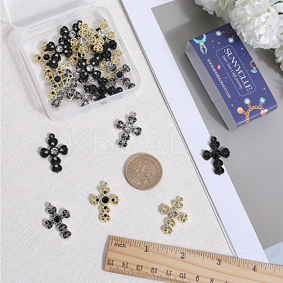24Pcs 6 Colors Alloy Pendants FIND-SC0007-69-1