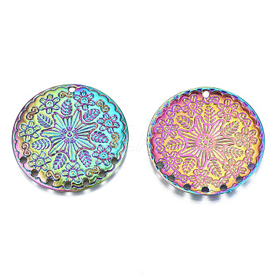 Rainbow Color Alloy Pendants PALLOY-N156-152-NR-1