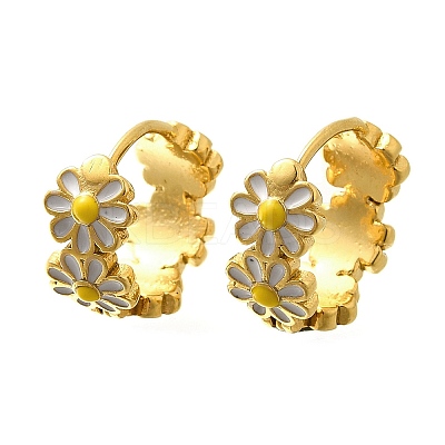 304 Stainless Steel Hoop Earrings for Women EJEW-C096-46G-1