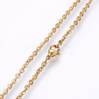 304 Stainless Steel Cable Chains Necklaces NJEW-F226-04G-06-1