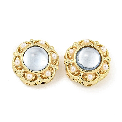 Hollow Brass Beads KK-Q820-36G-1