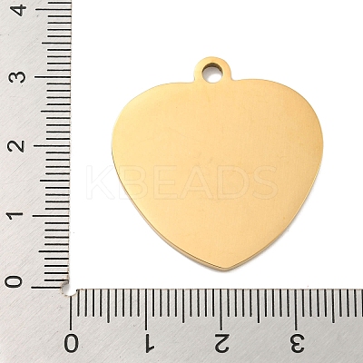 PVD Vacuum Plating 201 Stainless Steel Pendants STAS-L079-22G-1
