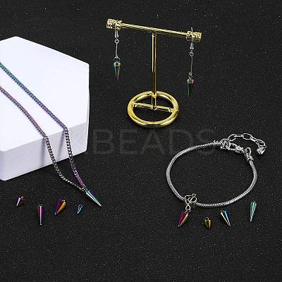 40Pcs 4 Style 304 Stainless Steel Pendants STAS-SZ0002-98-1