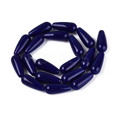 Opaque Glass Beads Strands GLAA-Q113-03A-C05-1
