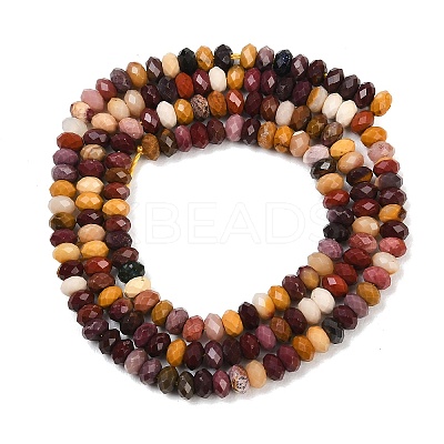 Natural Mookaite Beads Strands G-B175-A06-2x4mm-1