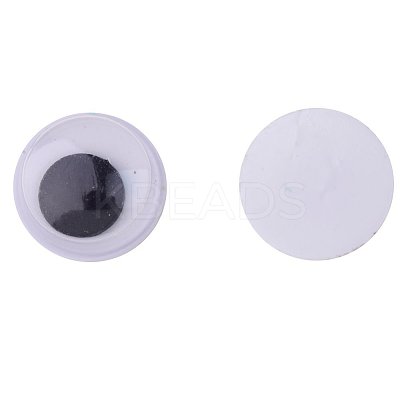 Black Wiggle Eye Need Glue on Round Moving Wobbly Googly Eyes 4-9mm KY-PH0001-01-1