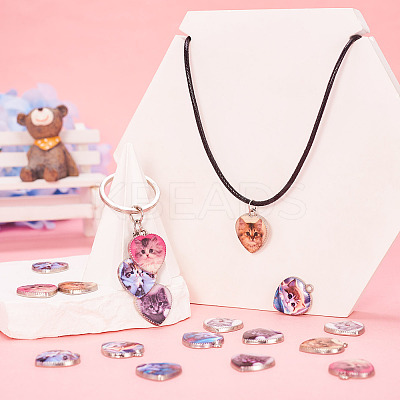 14Pcs 7 Styles Alloy Pendant FIND-TA0010-73-1