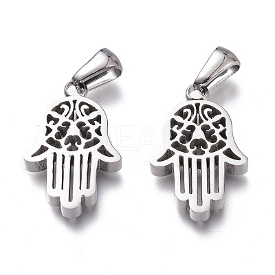 Tarnish Resistant 304 Stainless Steel Pendants STAS-Z006-03P-1