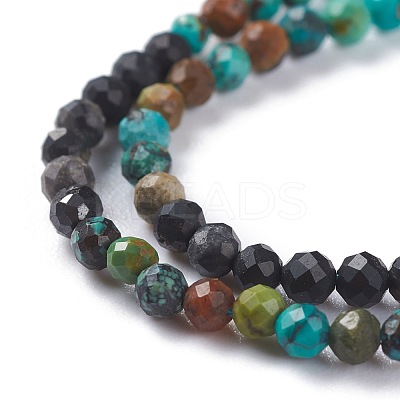 Natural HuBei Turquoise Beads Strands G-A026-A13-3mm-1