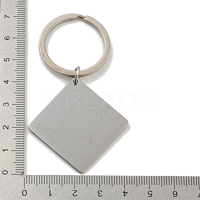 Mother's Day Gift 201 Stainless Steel Word Best Grandma Keychains LS-KEYC-E040-01P-01-1
