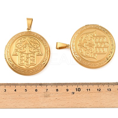 316 Stainless Steel Locket Pendants STAS-K321-18G-1