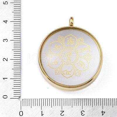 304 Stainless Steel Pendants STAS-D097-03G-1