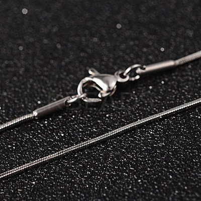 Non-Tarnish 304 Stainless Steel Snake Chain Necklaces X-NJEW-O096-16-1
