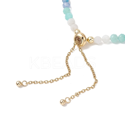 Natural & Synthetic Gemstone & Nuggets Baroque Pearl Keshi Pearl Beads Slider Bracelets BJEW-JB13260-01-1
