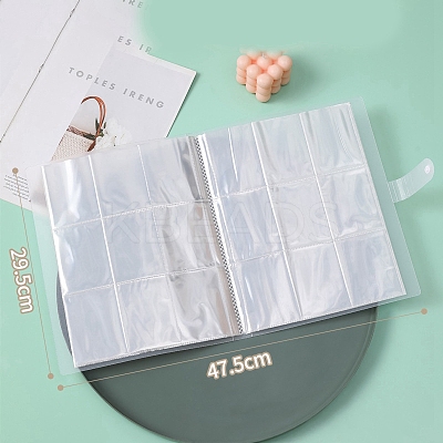288 Pockets Transparent Jewelry Storage Book PW-WG41141-01-1