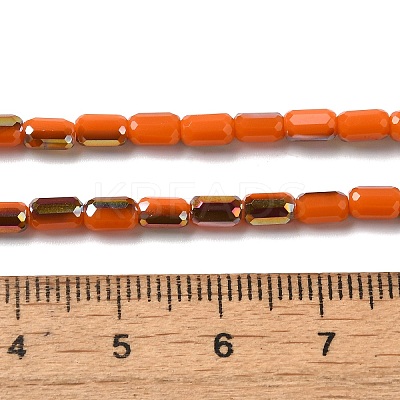 Electroplate Glass Beads Strands EGLA-D031-01-20-1