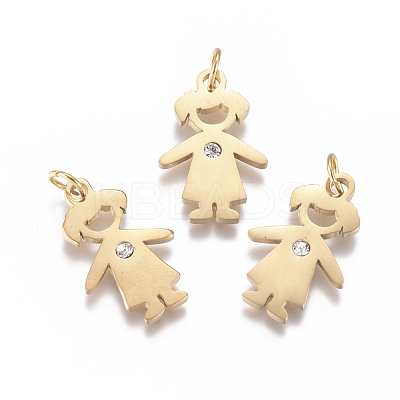 316 Surgical Stainless Steel Pendants STAS-L242-02G-1