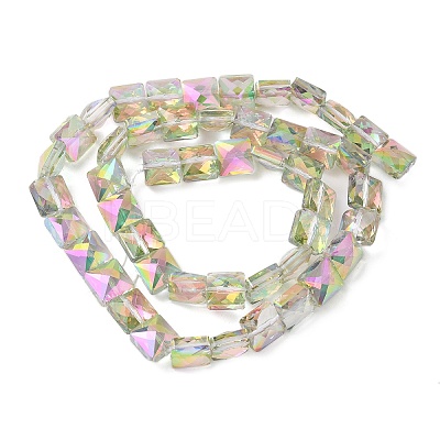 Electroplate Glass Beads Strands EGLA-L045-B-1