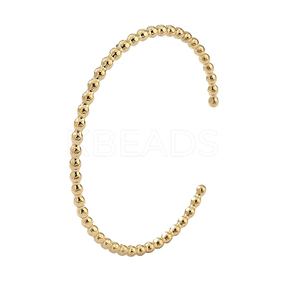 Ion Plating(IP) 304 Stainless Steel Cuff Bangles for Women BJEW-Z078-08G-1