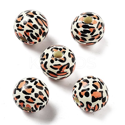 Wood European Beads WOOD-M011-03C-1