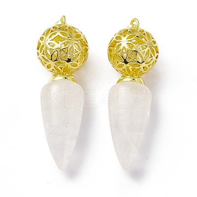 Natural Quartz Crystal Big Pendants G-H281-07G-10-1