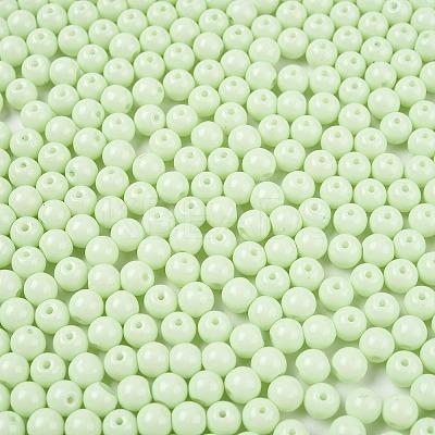 Opaque Baking Paint Glass Beads DGLA-T004-02M-1