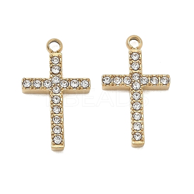 304 Stainless Steel Rhinestone Pendants SA-CBA1CA2-12G-1