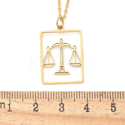 304 Stainless Steel Necklace NJEW-D330-01G-07-1