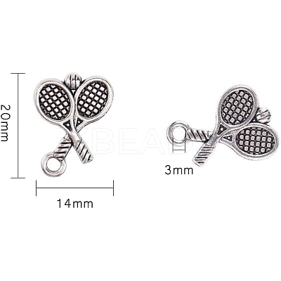 80Pcs Tibetan Style Zinc Alloy Pendants TIBEP-UN0001-01-1