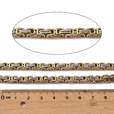 201 Stainless Steel Byzantine Chains SA-E001-14GP-05-1