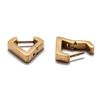 304 Stainless Steel Huggie Hoop Earrings STAS-J033-17A-G-1