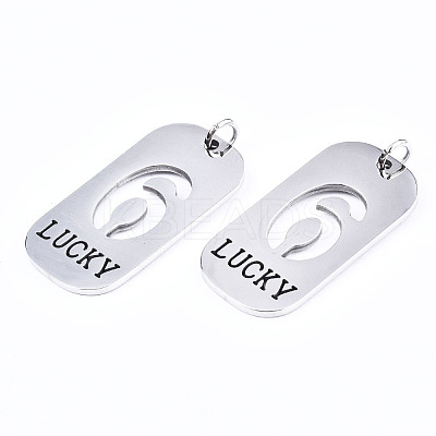 Non-Tarnish 201 Stainless Steel Pendants STAS-T044-220P-6-1