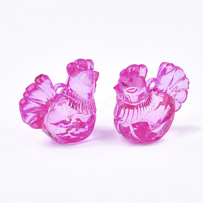 Transparent Acrylic Pendants TACR-S133-114-1