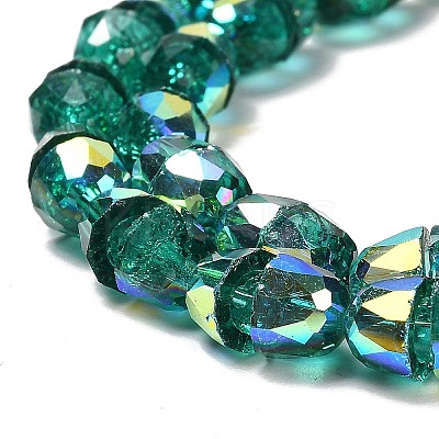 Electroplate Glass Beads Strands EGLA-D030-04C-1